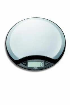 ADE Waga kuchenna z termometrem ø16,5 cm / stal nierdzewna / FreeForm