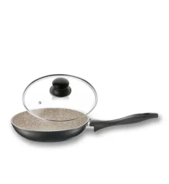 AMBITION ARRAS Patelnia 20 cm + pokrywka uniwersalna TADAR / Qualum Basic Stone Edition