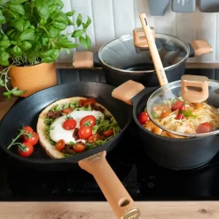 AMBITION | CAMEL PATELNIA 20 CM Indukcja powłoka Qualum Basic Stone non-stick