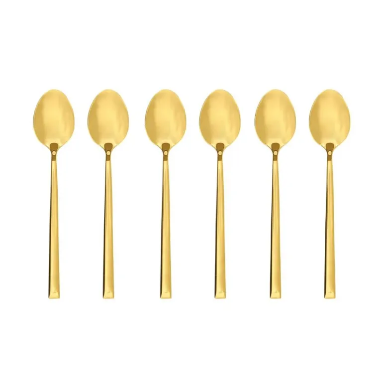 AMBITION COMO GOLD Komplet 6 łyżeczek do herbaty dla 6 osób / złote