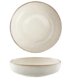 AMBITION CRAFT Serwis obiadowy 18 el dla 6 osób / beżowa porcelana