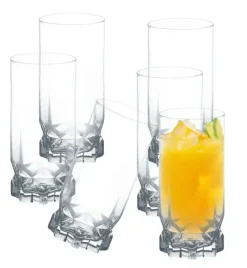AMBITION DIAMOND Komplet 24 szklanek 325 ml / wysokie + niskie / szkło