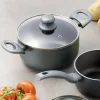 AMBITION GRAPHITE Garnek z pokrywką 24 cm 4,7 l / Powłoka ILAG BASIC