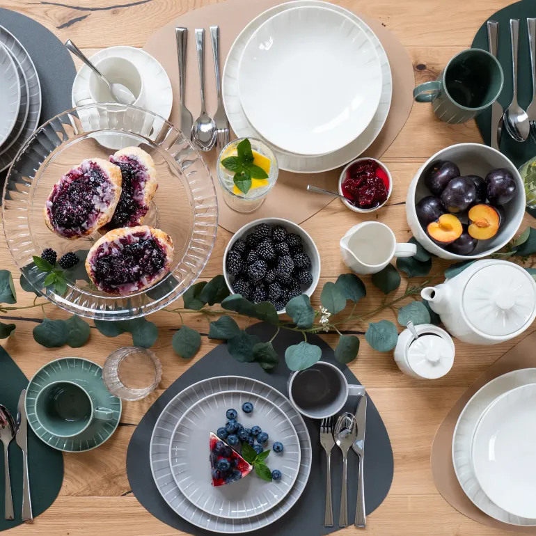 AMBITION | LIGNE SALATERKA 20 CM ZIELONY / porcelana