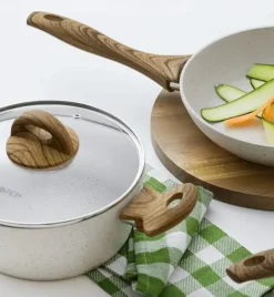 AMBITION NATURE Garnek aluminiowy 2,2 l z powłoką nieprzywierającą 20 cm / indukcja