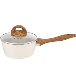AMBITION NATURE Komplet garnków z pokrywkami 6 el + Patelnia Nature 20 cm + Wok 26 cm / indukcja