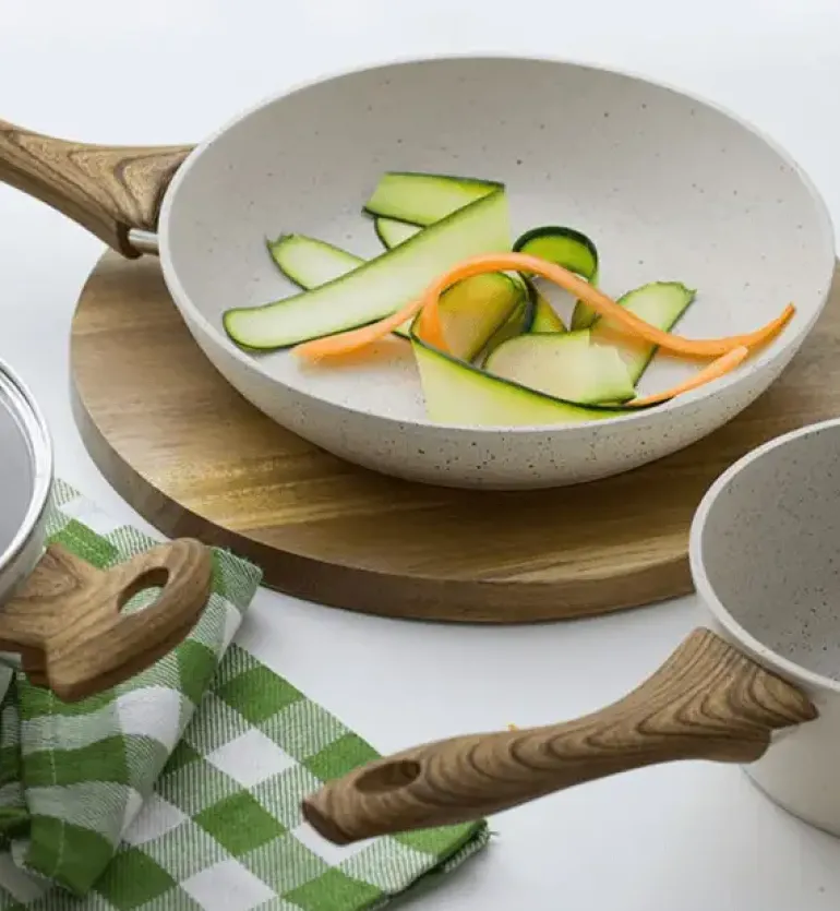 AMBITION NATURE Komplet Patelnia 20 cm + Wok 26 cm / indukcja