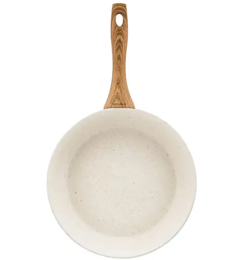 AMBITION NATURE Patelnia z powłoką nieprzywierającą Ø28 cm + pokrywka uniwersalna 28 cm / indukcja