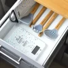 AMBITION NORDIC Chochla silikonowa 27,5 cm z bambusową rączką / skandynawski styl / 96761