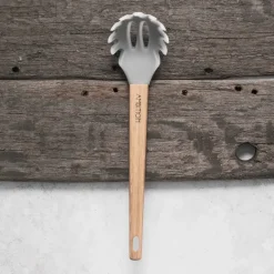 AMBITION NORDIC Łyżka do spaghetti silikonowa 29 cm z bambusową rączką / skandynawski styl