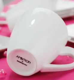 AMBITION PORTO Serwis kawowy 24 elementy dla 12 osób / Porcelana