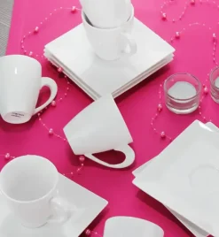 AMBITION PORTO Serwis kawowy 24 elementy dla 12 osób / Porcelana