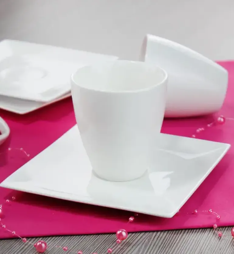AMBITION PORTO Serwis kawowy 24 elementy dla 12 osób / Porcelana
