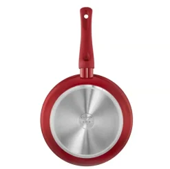 AMBITION ROSSO Patelnia 28 cm + pokrywka szklana Tadar / Powłoka Qualum Basic Stone Edition
