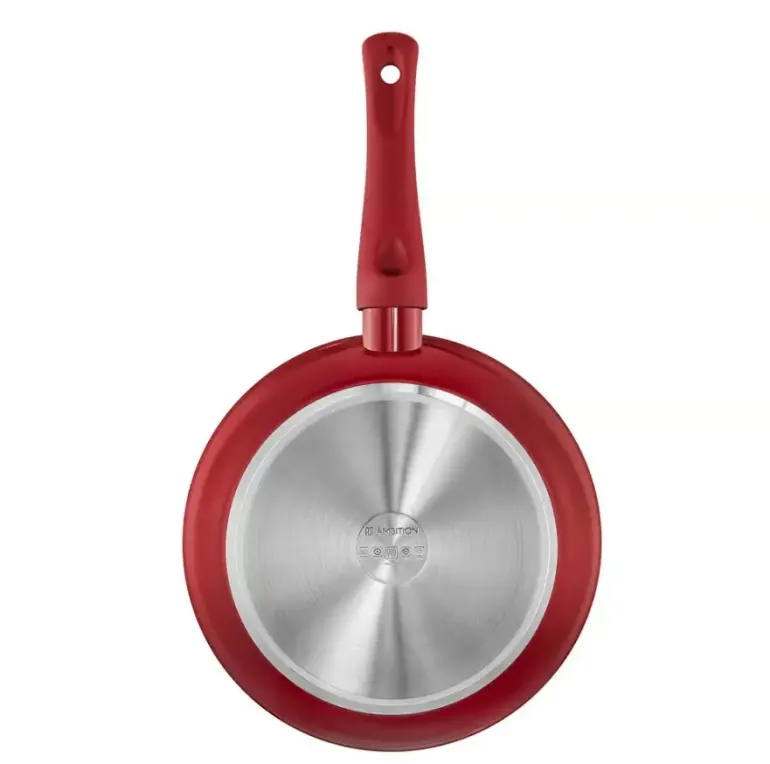 AMBITION ROSSO Patelnia 28 cm + pokrywka szklana Tadar / Powłoka Qualum Basic Stone Edition