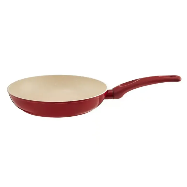 AMBITION ROSSO Patelnia 28 cm + pokrywka szklana Tadar / Powłoka Qualum Basic Stone Edition