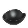 AMBITION SALSA Salaterka liść 18 cm / czarna porcelana