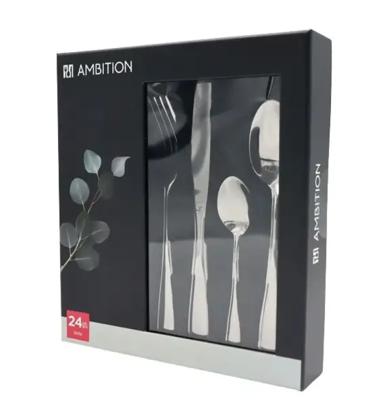 AMBITION STILO Sztućce Komplet 48 el pudełko / 12 osób
