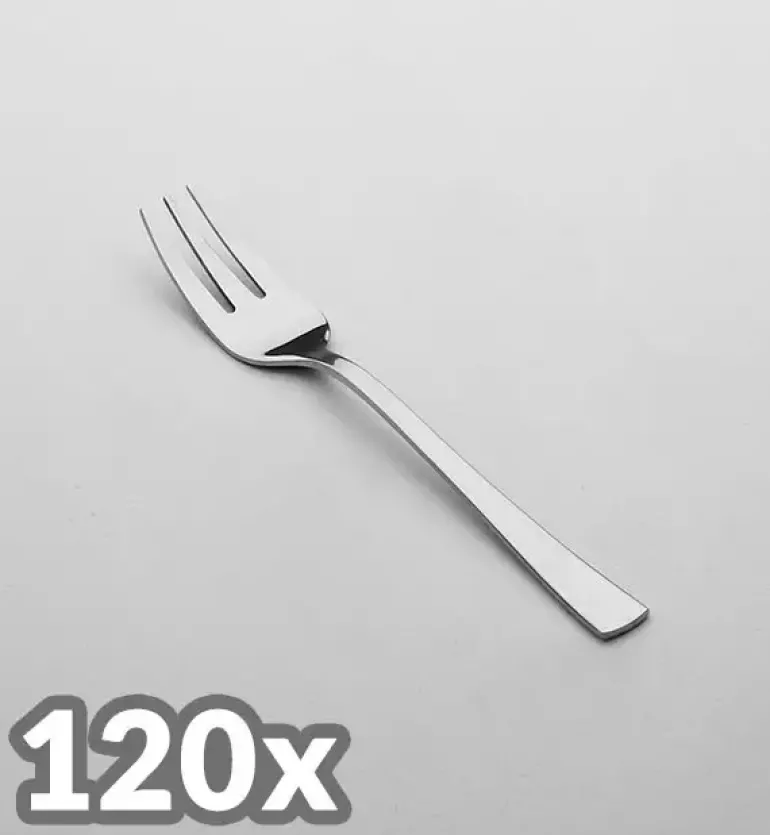 AMEFA ATLANTIC Sztućce UE 120x Widelczyk do ciasta LUZ / połysk