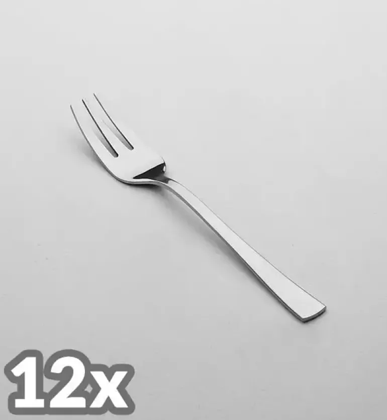 AMEFA ATLANTIC Sztućce UE 12x Widelczyk do ciasta LUZ / połysk