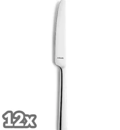 AMEFA BLISS Sztućce UE 12 x Nóż obiadowy 22,4 cm / połysk / stal nierdzewna 18/0