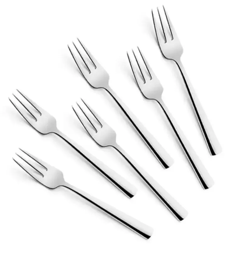 AMEFA BLISS Sztućce UE 6 x Widelczyk do ciasta 15,5 cm / połysk / stal nierdzewna 18/0