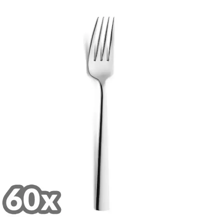 AMEFA BLISS Sztućce UE 60 x Widelec obiadowy 19,9 cm / połysk / stal nierdzewna 18/0
