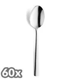 AMEFA BLISS Sztućce UE 60 x Łyżka obiadowa 19,9 cm / połysk / stal nierdzewna 18/0
