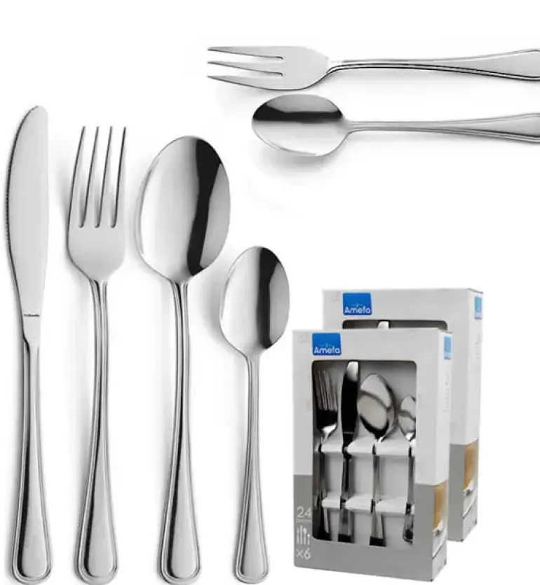 AMEFA BOLOGNA Sztućce UE 72 el pudełko + luz / 12 os / połysk