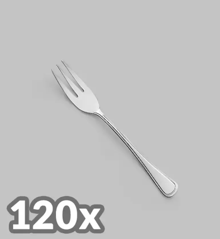 AMEFA BOLOGNA Sztućce UE 120x Widelczyk do ciasta LUZ / połysk
