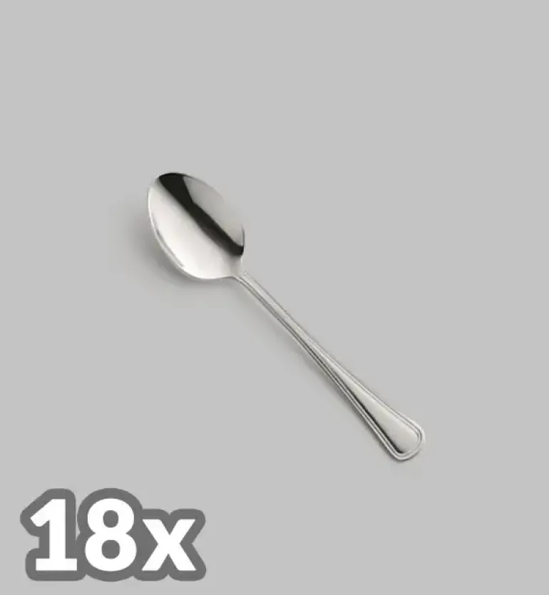 AMEFA BOLOGNA Sztućce UE 18x Łyżeczka do kawy LUZ / połysk