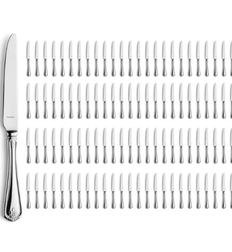 AMEFA DUKE Sztućce UE 100x Nóż obiadowy 23,4 cm luzem stal 18/10 RETRO STYL