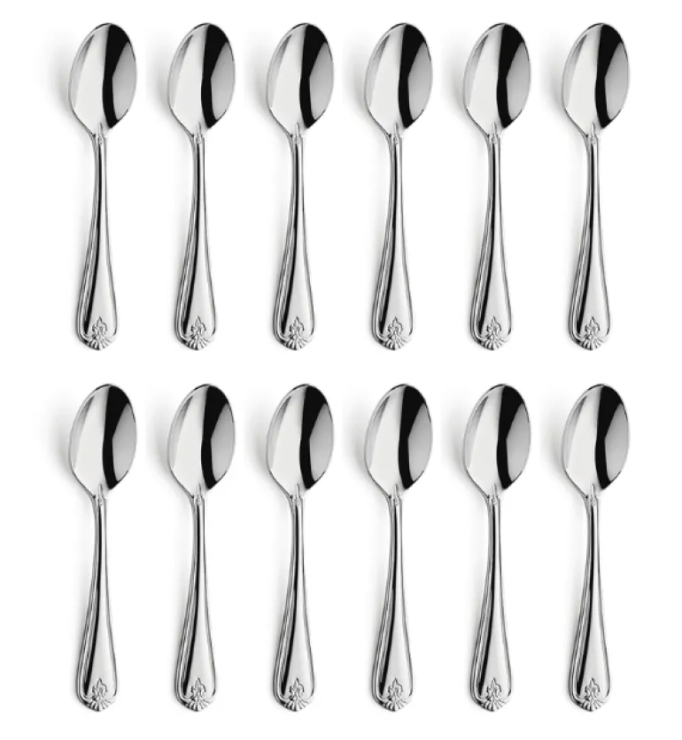 AMEFA DUKE Sztućce UE 12x Łyżeczka do herbaty 13,7 cm luzem stal 18/10 RETRO STYL