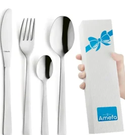 AMEFA PADOVA Sztućce UE 24 el PUDEŁKO składane / 6 os / połysk / wieczysta gwarancja
