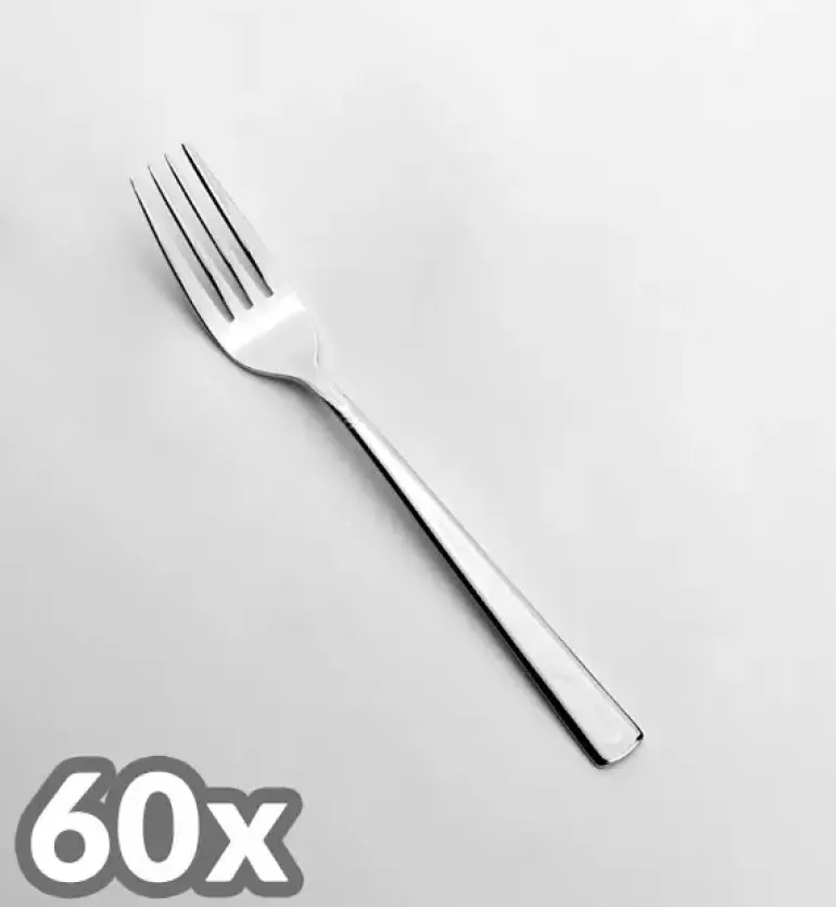 AMEFA PALMON Sztućce UE 60x Widelec obiadowy LUZ stal 18/10