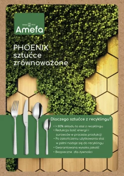 AMEFA PHOENIX Sztućce UE 18x Łyżeczka do herbaty luzem / stal nierdzewna 18/0