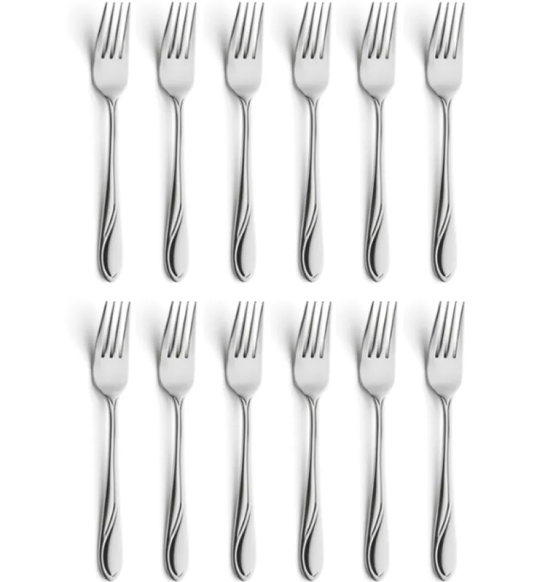 AMEFA WHISPER Sztućce UE 12x Widelec obiadowy 19,7 cm stal 18/0 LUZ