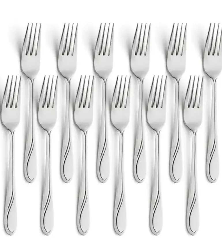 AMEFA WHISPER Sztućce UE 12x Widelec obiadowy 19,7 cm stal 18/0 LUZ