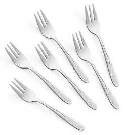 AMEFA WHISPER Sztućce UE 6x Widelczyk do ciasta 13,8 cm stal 18/0 LUZ