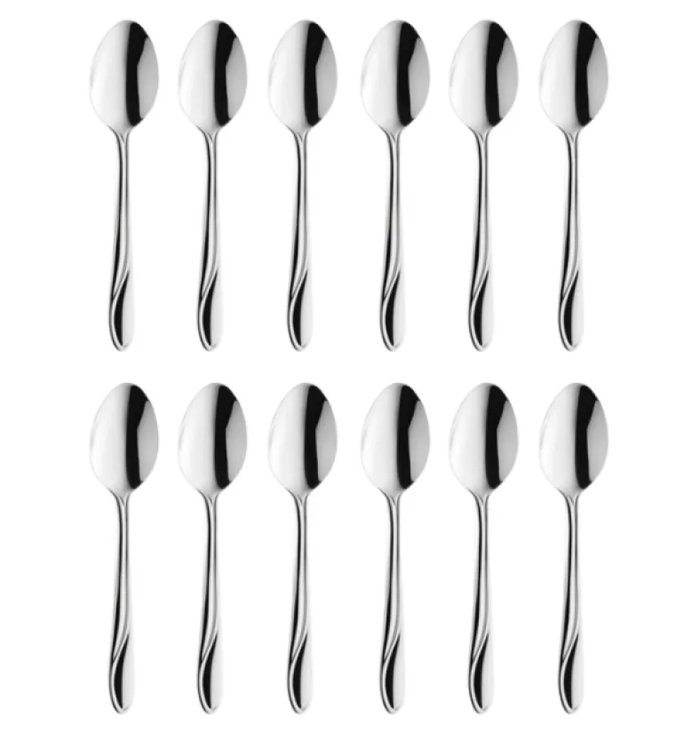 AMEFA WHISPER Sztućce UE 12x Łyżeczka do herbaty 13,6 cm stal 18/0 LUZ