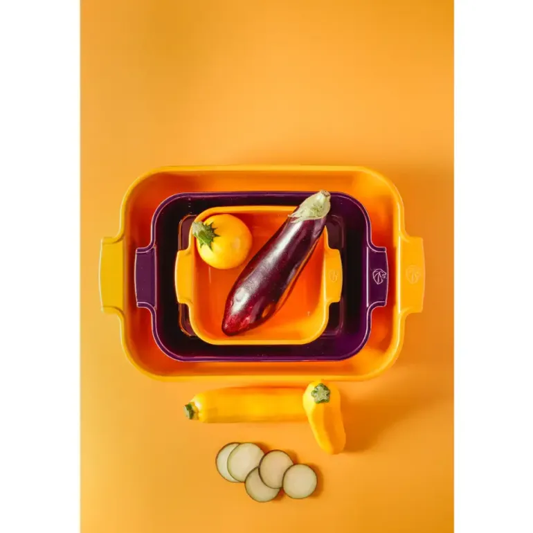 APPOLIA Naczynie kwadratowe 28 cm / żółte