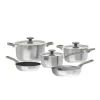 BERGHOFF BOLT Zestaw garnków 8-el.: Rondel z pokrywką 18 cm, Garnki z pokrywką 20, 24 cm, Patelnia 20, Patelnia 24 cm