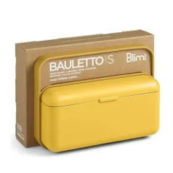 BLIM PLUS Lunchbox ze sztućcami mały żółty / innowacyjny / wygodny