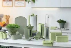 BLIM PLUS Lunchbox ze sztućcami mały zielony / innowacyjny / wygodny