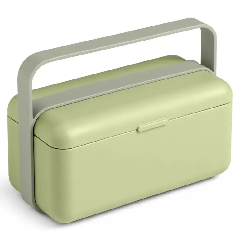 BLIM PLUS Lunchbox ze sztućcami mały zielony / innowacyjny / wygodny