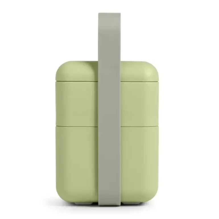 BLIM PLUS Lunchbox ze sztućcami duży zielony / innowacyjny / wygodny