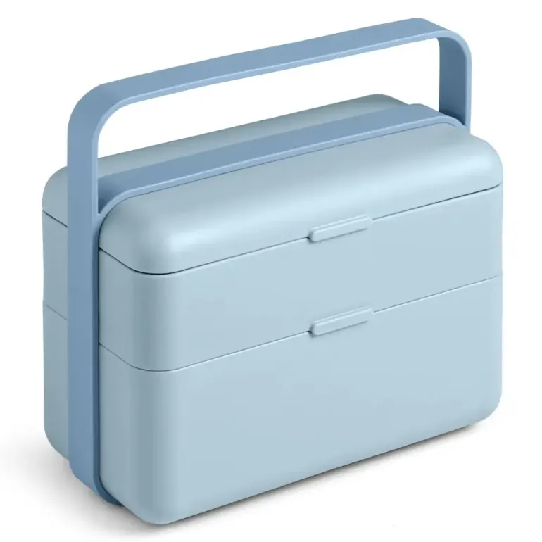 BLIM PLUS Lunchbox ze sztućcami duży niebieski / innowacyjny / wygodny