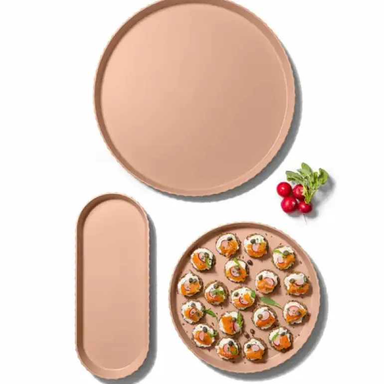 BLIM PLUS Taca okrągła śr. 40 cm pomarańczowa
