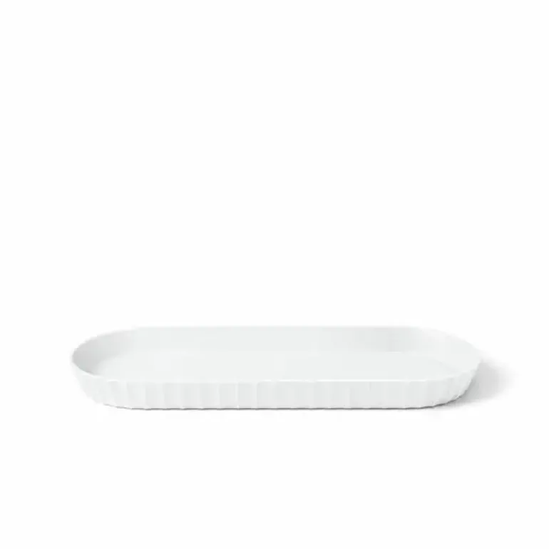 BLIM PLUS Taca owalna 37,5x15 cm biała