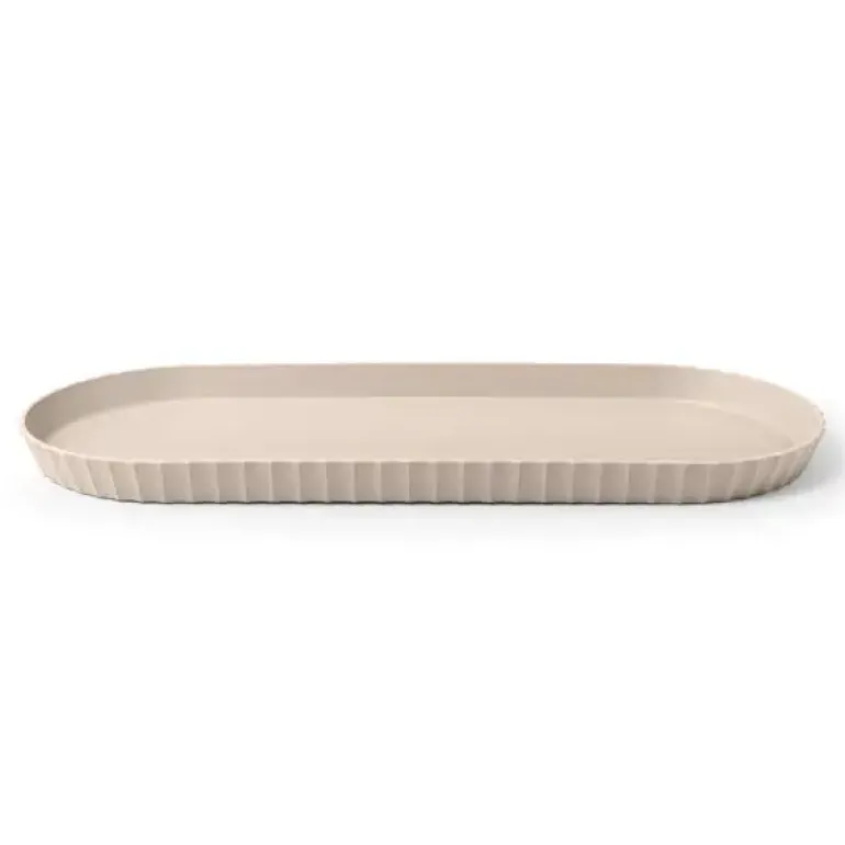 BLIM PLUS Taca owalna 50x25 cm brązowa